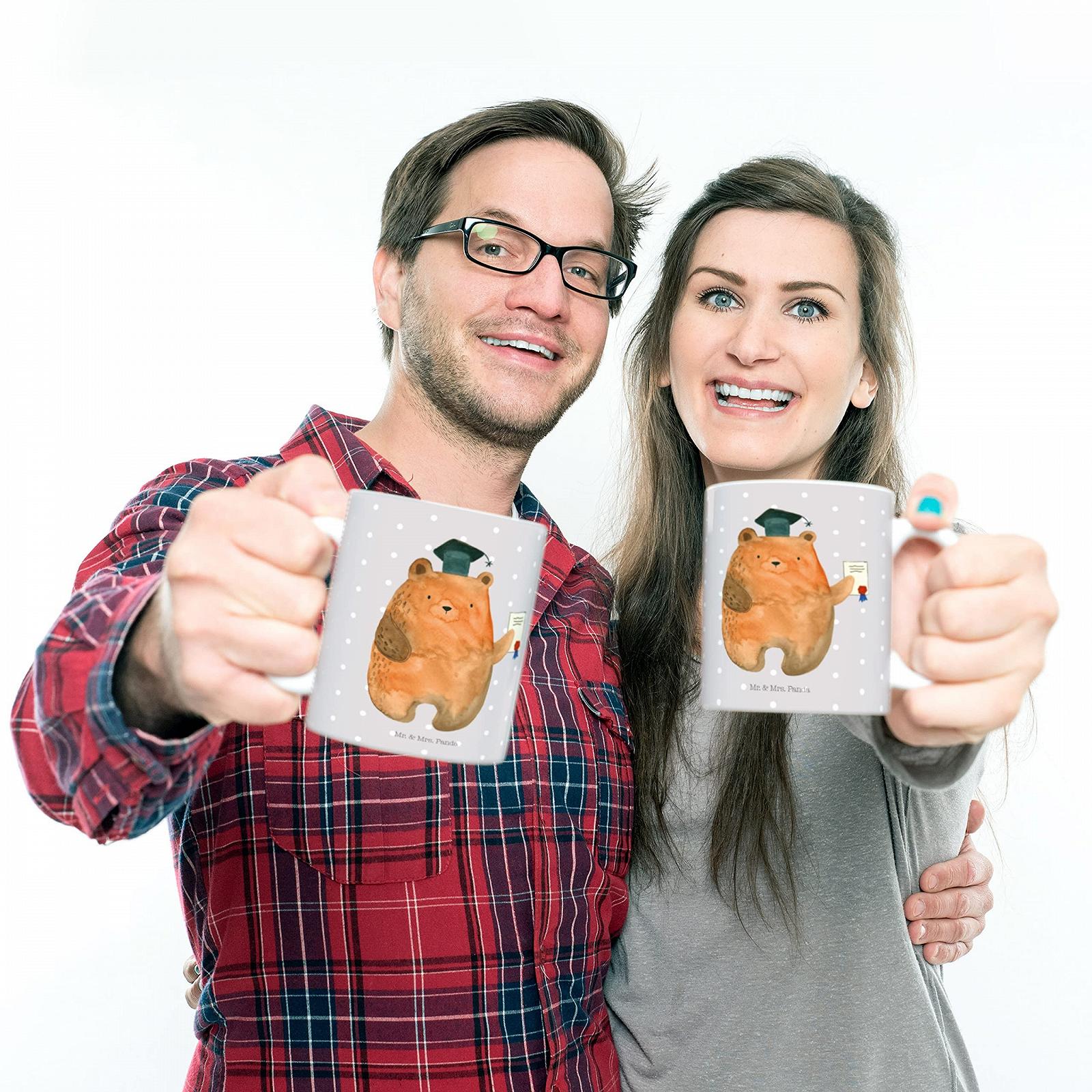 Детская Кружка Mr. & Mrs. Panda Медведь на Экзамене, фото №4