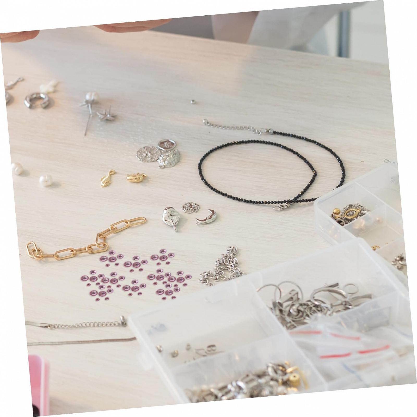 Стрази для нігтів NUOBESTY Металеві 3D підвіски, акрил рожевий, фото №6