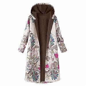 Пальто Overdose Жіноче Бавовняне З Вінтажним Принтом - Фото 1