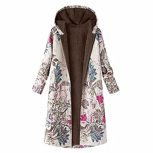 Пальто Overdose Жіноче Бавовняне З Вінтажним Принтом - Фото 1