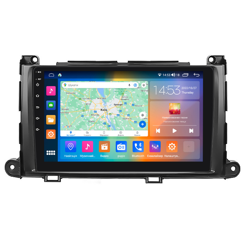 Станна магнітола Lesko 9 для Toyota Sequoia II 2008-2017 2/32Gb CarPlay 4G Wi-Fi GPS Prime (9761-48222), фото №1