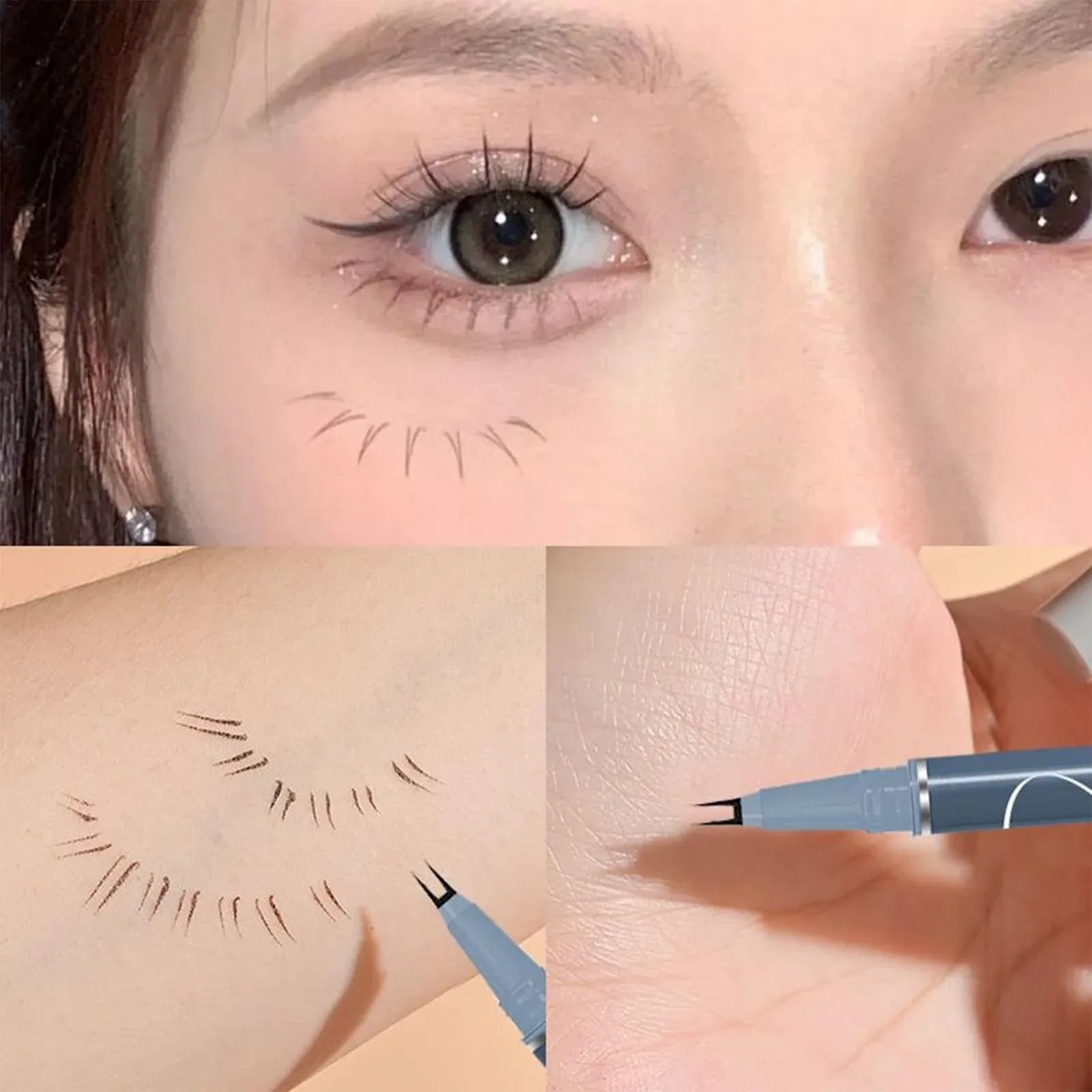 Карандаш Teksome Двойной наконечник для нижних ресниц, Водостойкий, Супертонкая,, фото №5 Карандаш Teksome Двойной наконечник для нижних ресниц, Водостойкий, Супертонкая,, фото №5