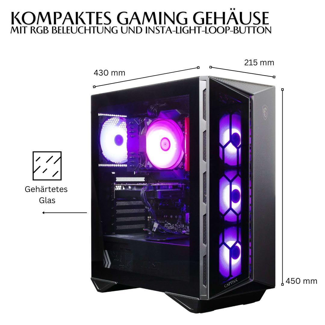 ПК Captiva Ultimate Gaming R78-948 AMD R7 7800X3D X670 64GB DDR5 Radeon RX 7900 XT 20GB 2TB M.2 SSD Windows 11 Home 64-bit, фото №2