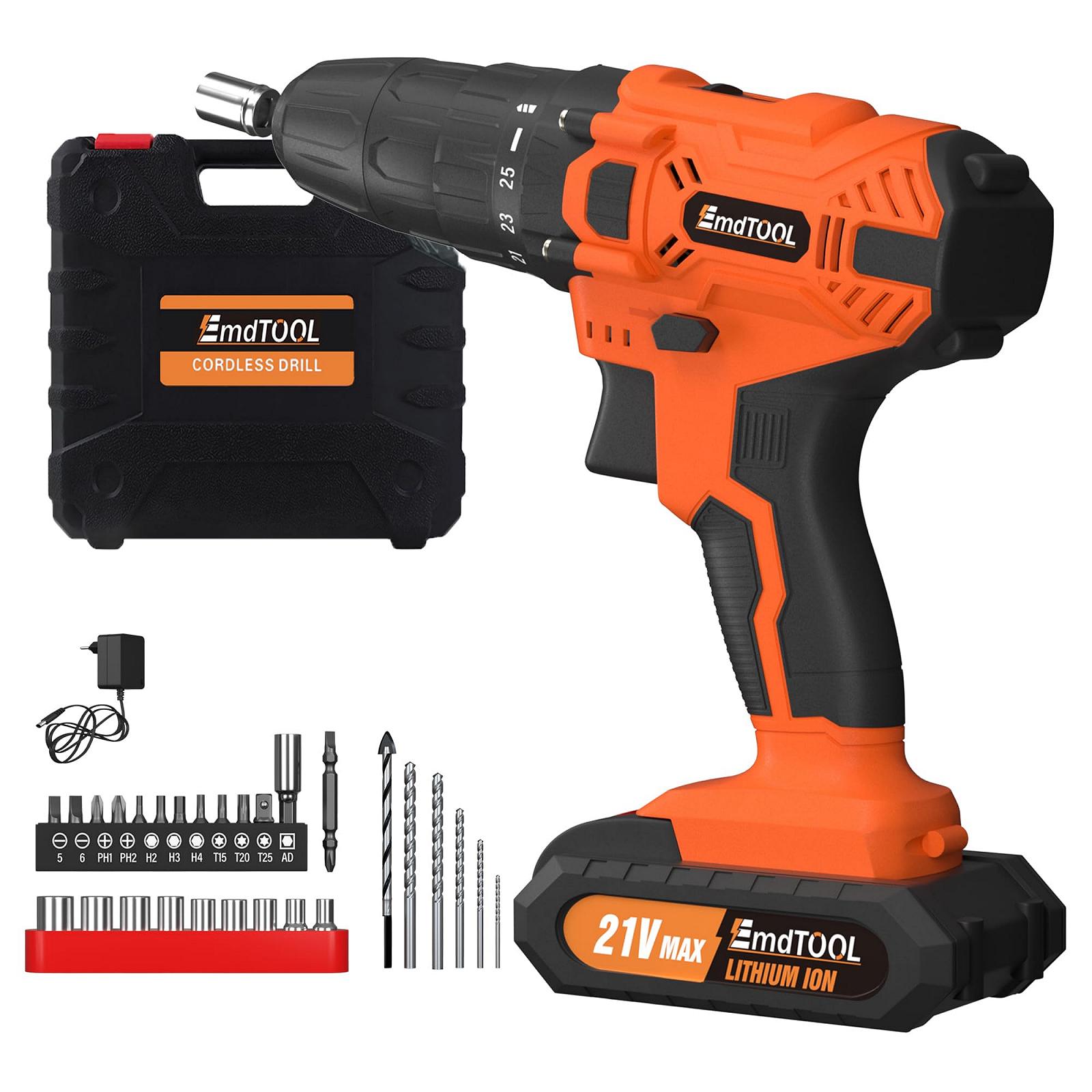 Акумуляторний Шурупокрут Bohrschrauber-Set 1,3Ah Li-Ion 45Nm Оранжевий, фото №1 Акумуляторний Шурупокрут Bohrschrauber-Set 1,3Ah Li-Ion 45Nm Оранжевий, фото №1