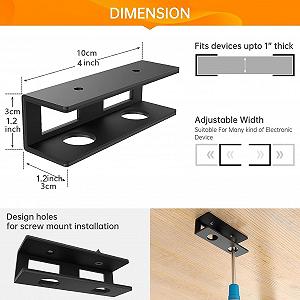 Держатель для ноутбука под стол Регулируемый кронштейн для ноутбука PC Mount Цвет неизвестен synthetic.ua - Фото 1