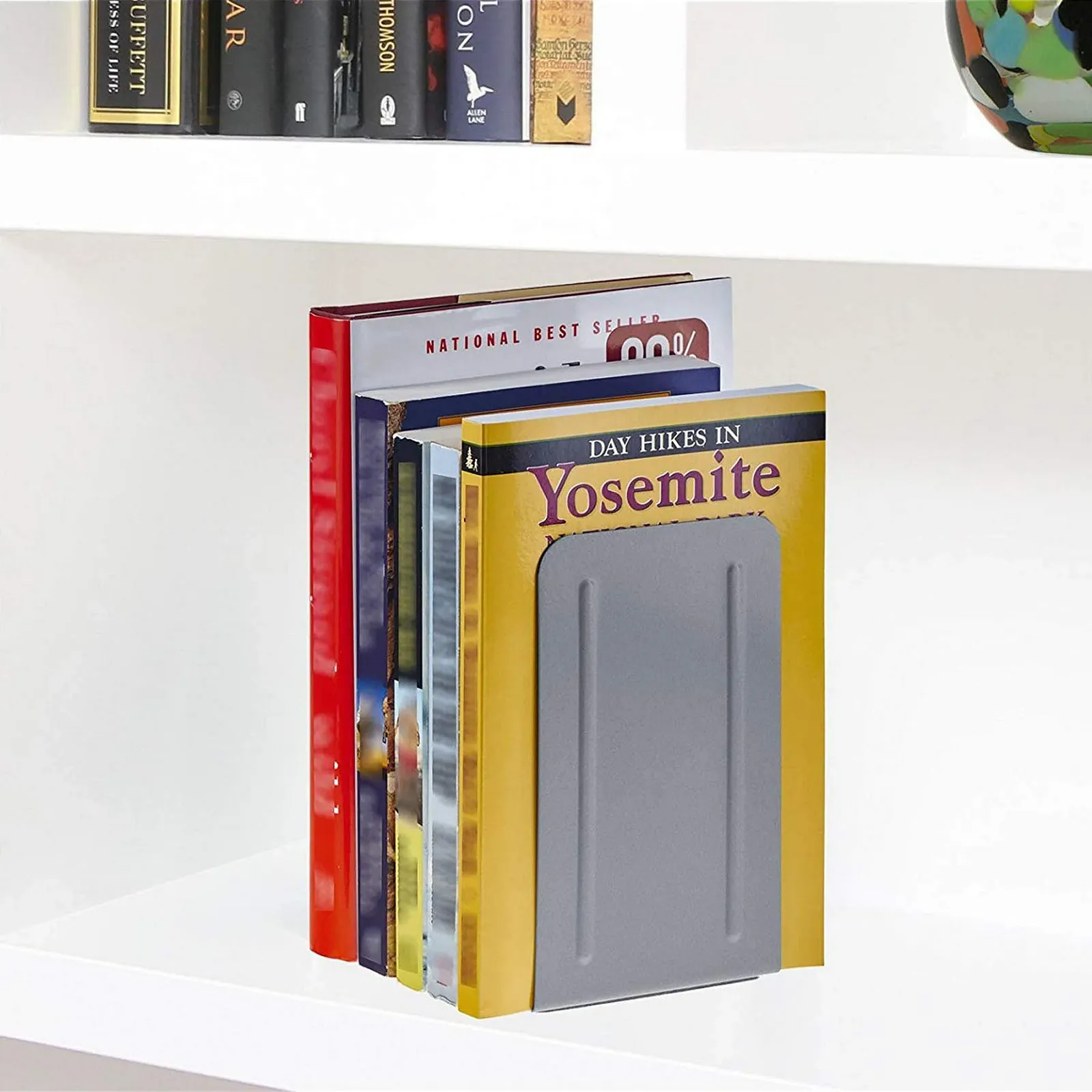 Упоры для книг Acrimet Premium Серебристый цвет (1 пара), фото №6