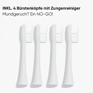 Электрическая зубная щетка WunderZahn Clean Pro Sonic 4 режима чистки,, аккумулятор на 8 недель Белая synthetic.ua - Фото 1