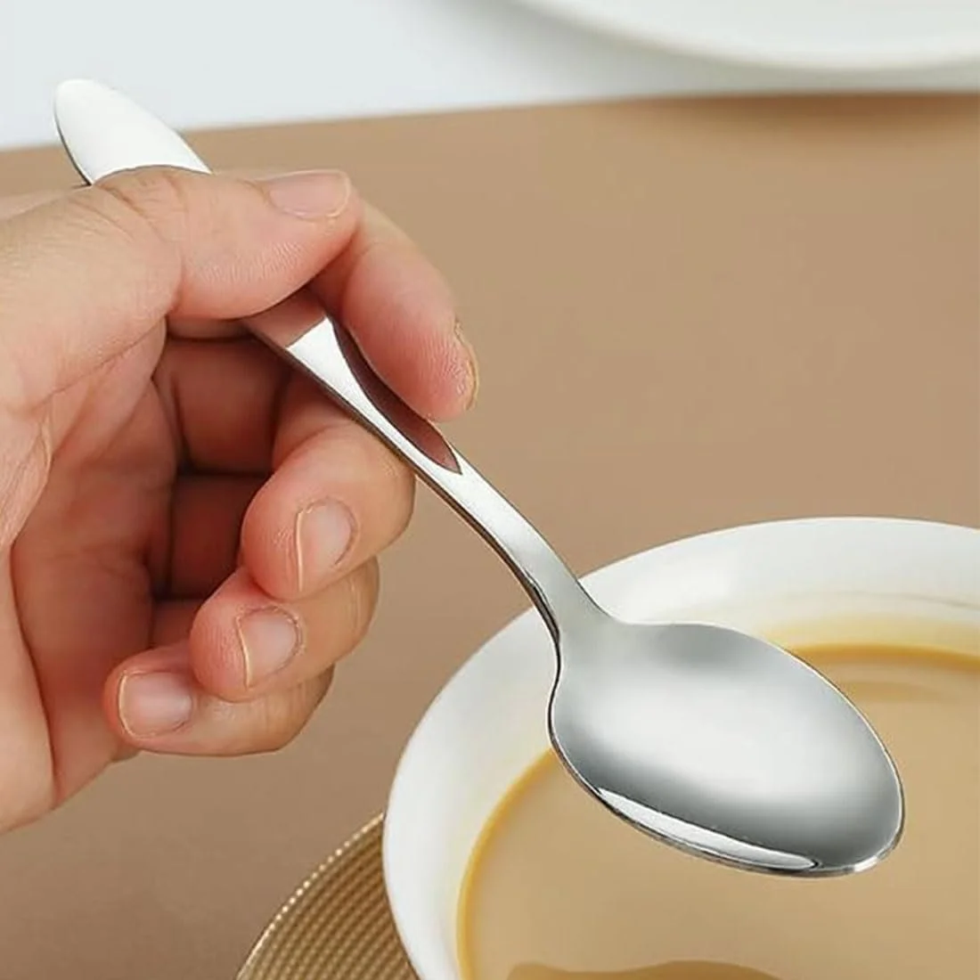 Ложка чайна BANSHAN, 14.5 см, ложка для кави з нержавіючої сталі, для еспресо, десертна, фото №4