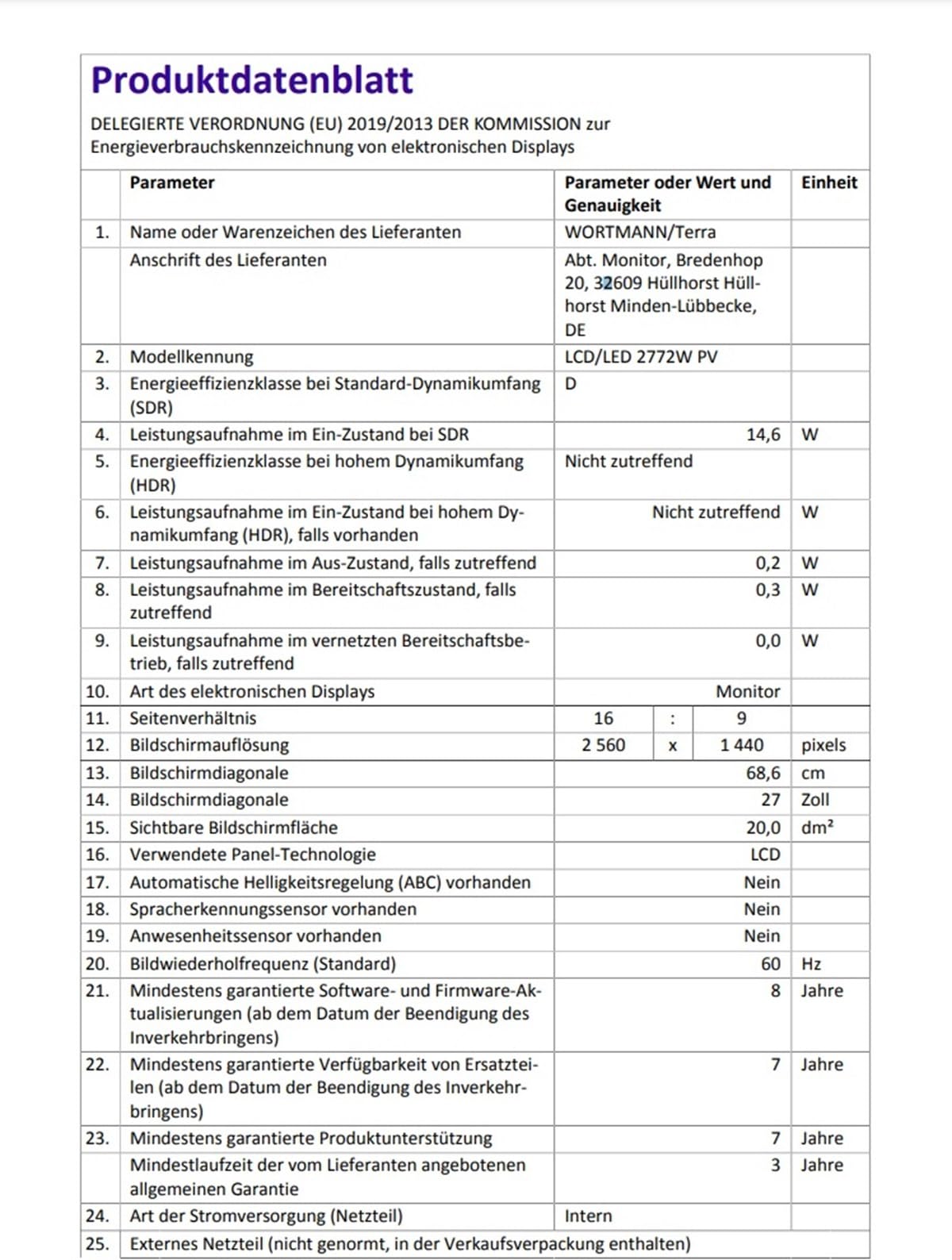 Монитор Terra 2772W PV 27 дюймов 2560 x 1440 (WQHD) IPS черный с USB-C DisplayPort HDMI, фото №6 Монитор Terra 2772W PV 27 дюймов 2560 x 1440 (WQHD) IPS черный с USB-C DisplayPort HDMI, фото №6