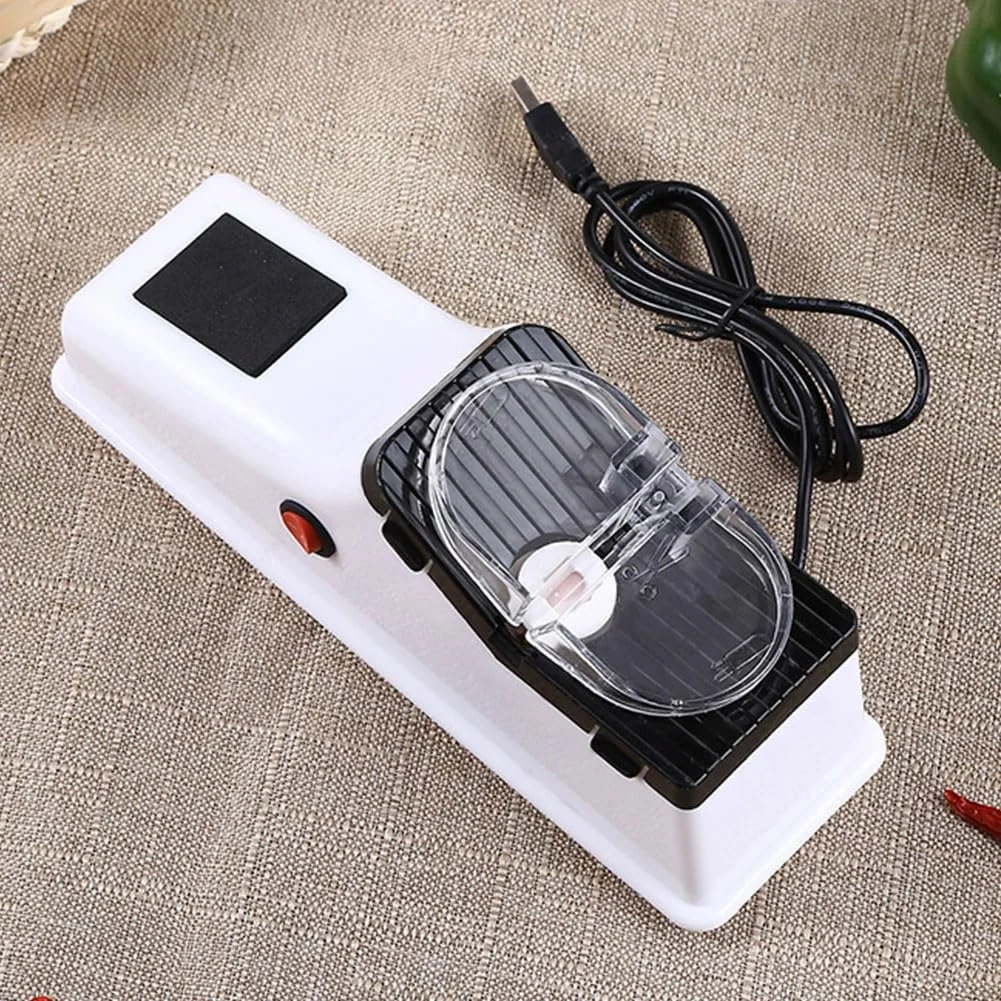 Точилка для ножів автоматична електрична із захисним чохлом USB, фото №2