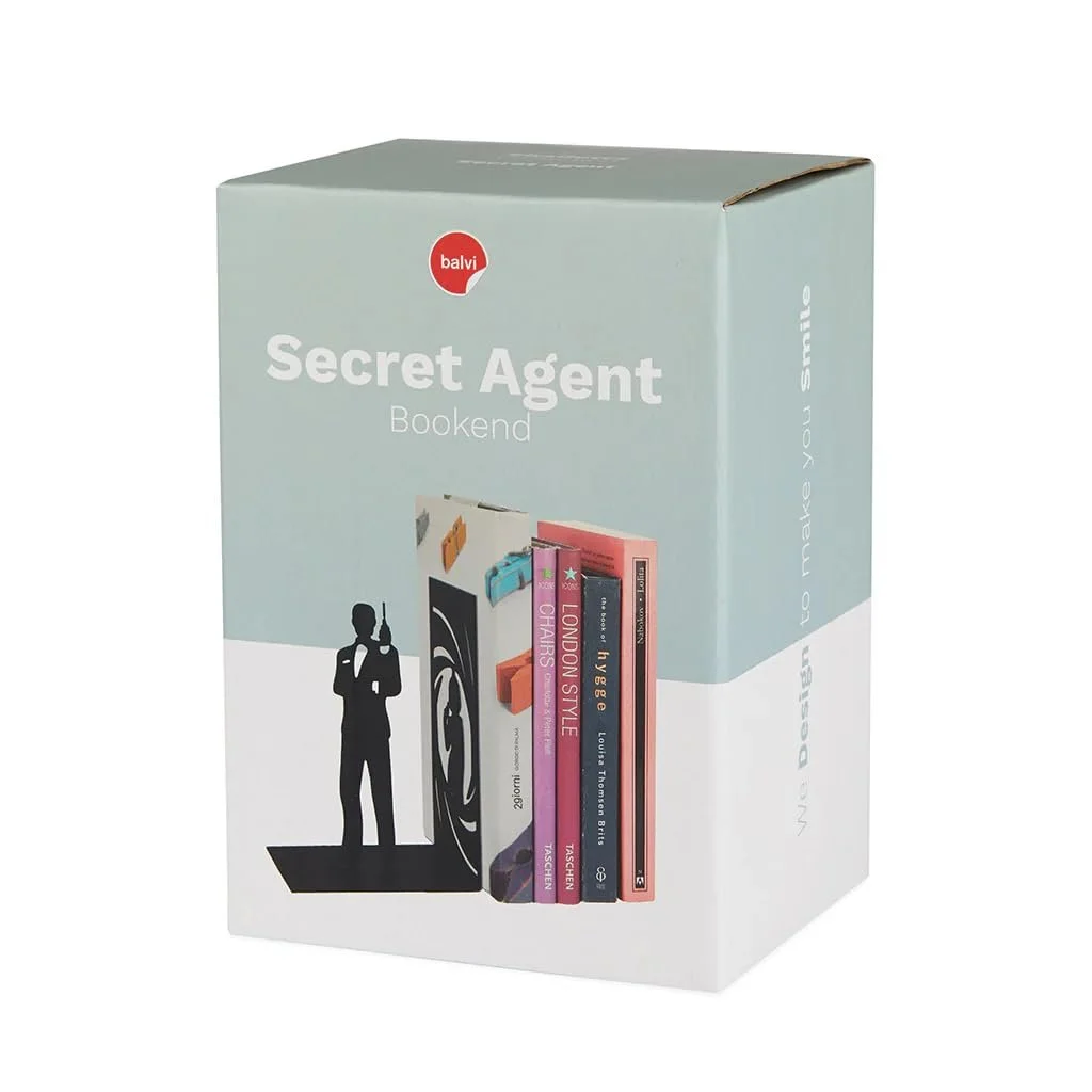 Держатель для книг balvi Secret Agent Металл Черный, фото №4