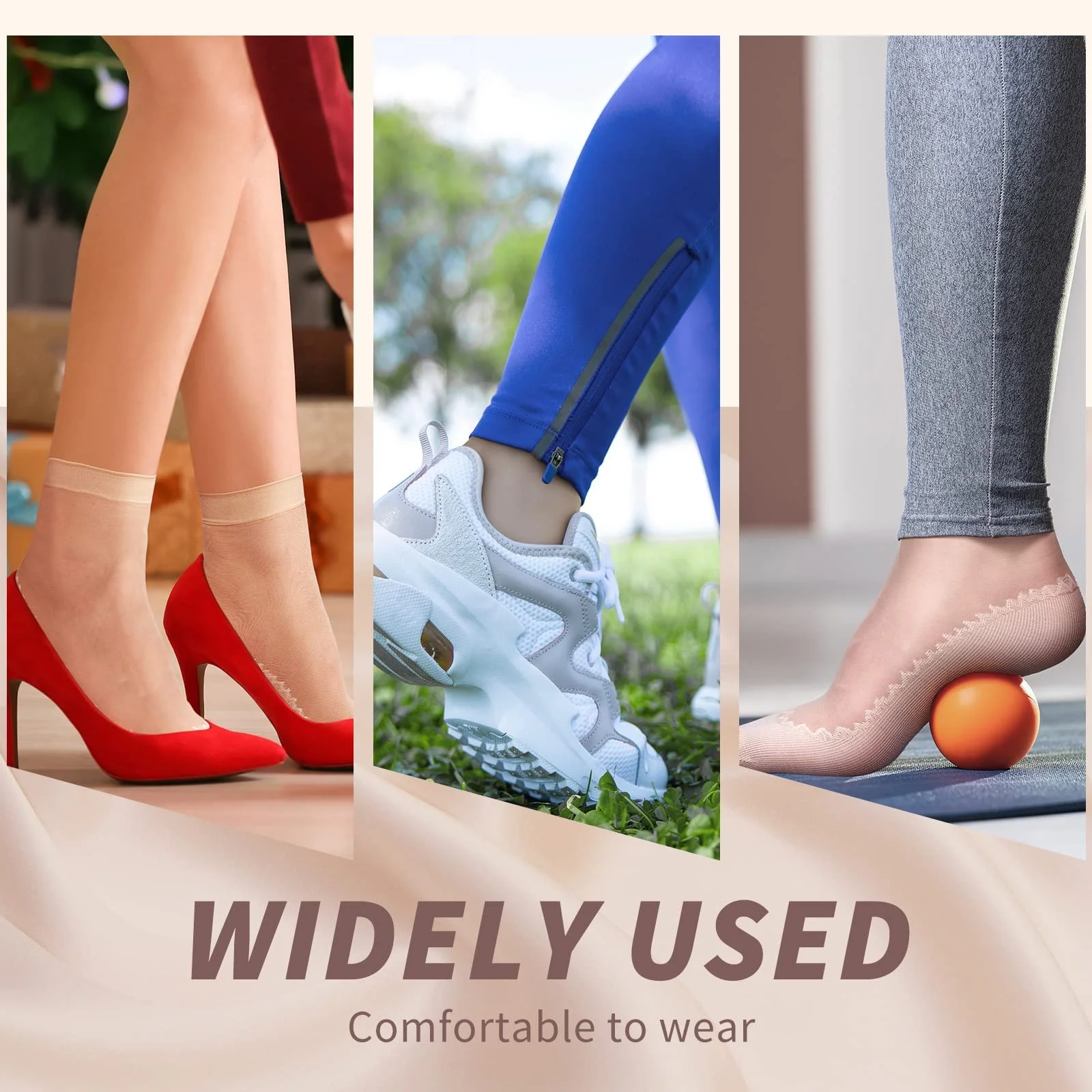 Шкарпетки SATINIOR Жіночі гольфи 20 пар Бавовняна підошва, фото №5