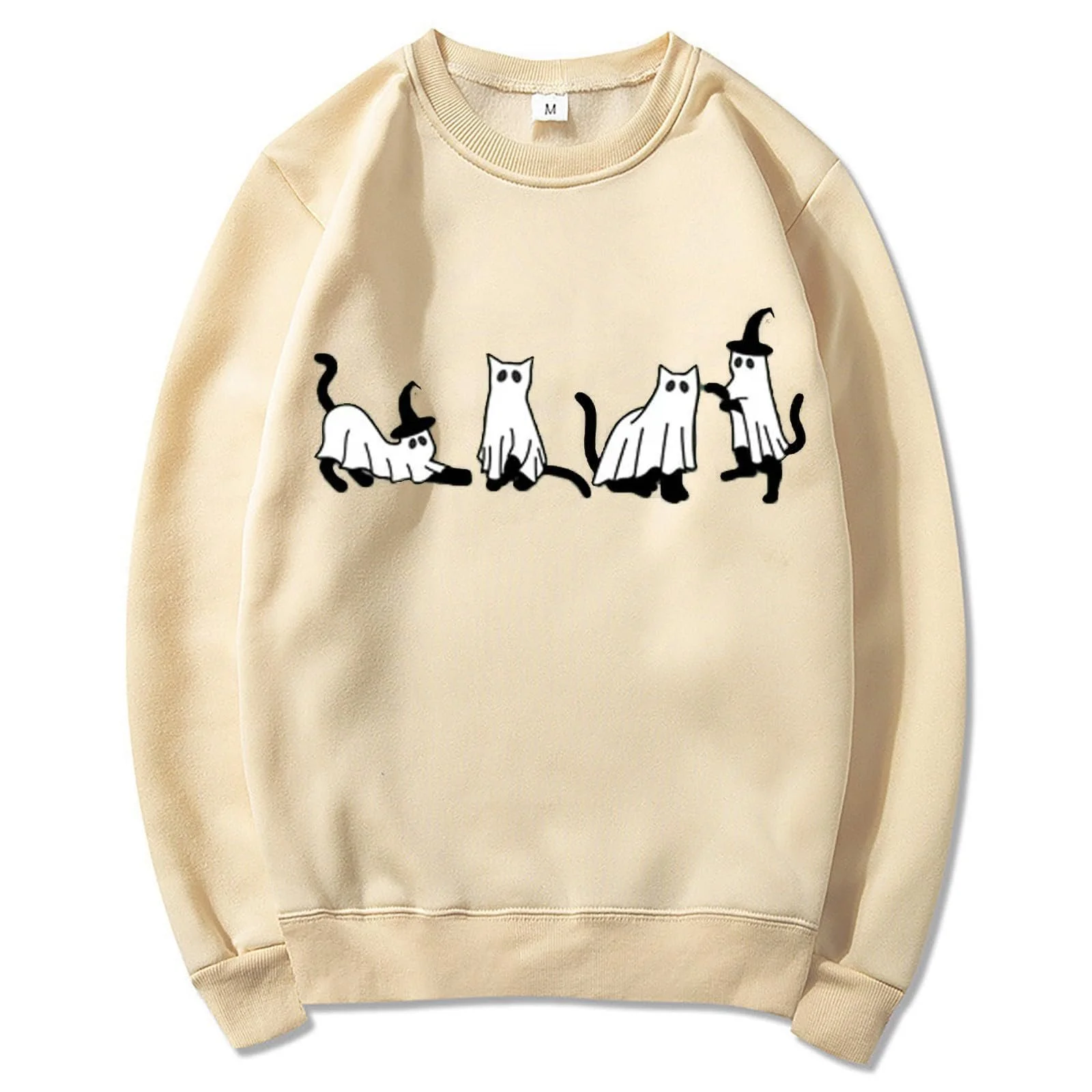 Свободный Женский Свитшот Lässiges Katzen-Sweatshirt, фото №2