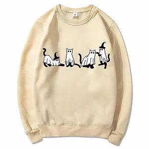 Свободный Женский Свитшот Lässiges Katzen-Sweatshirt synthetic.ua - Фото 1