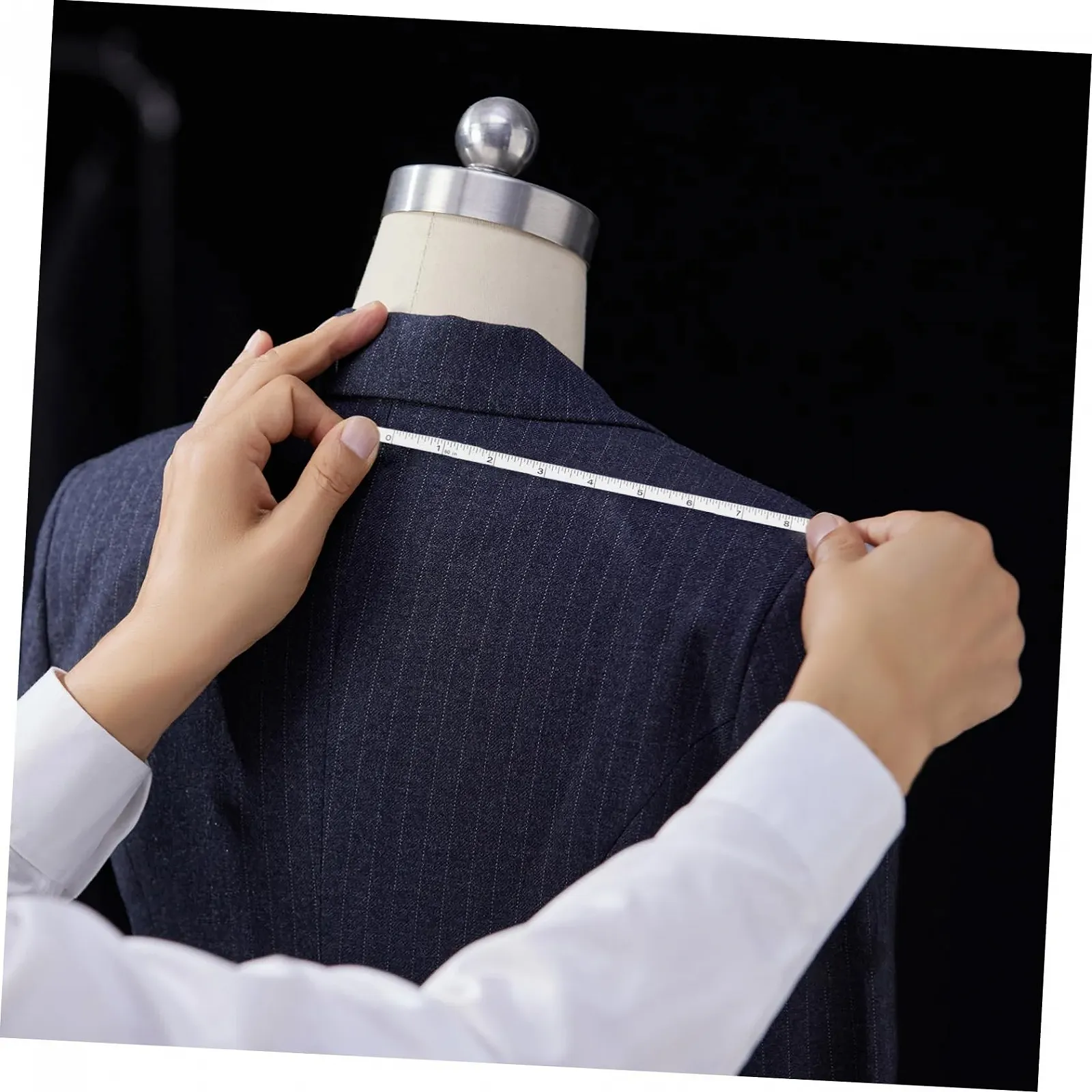 Holibanna Міні кишенькова шкіряна рулетка з кільцем для ключів 1,5 м, фото №7