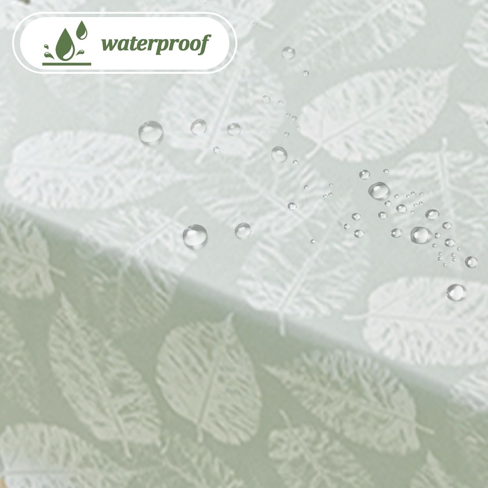Скатерть meioro Polyester Lotus Effect прямоугольная 120 x 160 см водонепроницаемая, фото №2