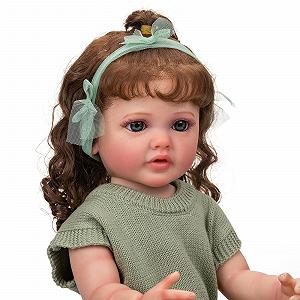 Кукла Zero pam Reborn 55 cm Девочка Полностью силиконовая Голубые глаза - Фото 1