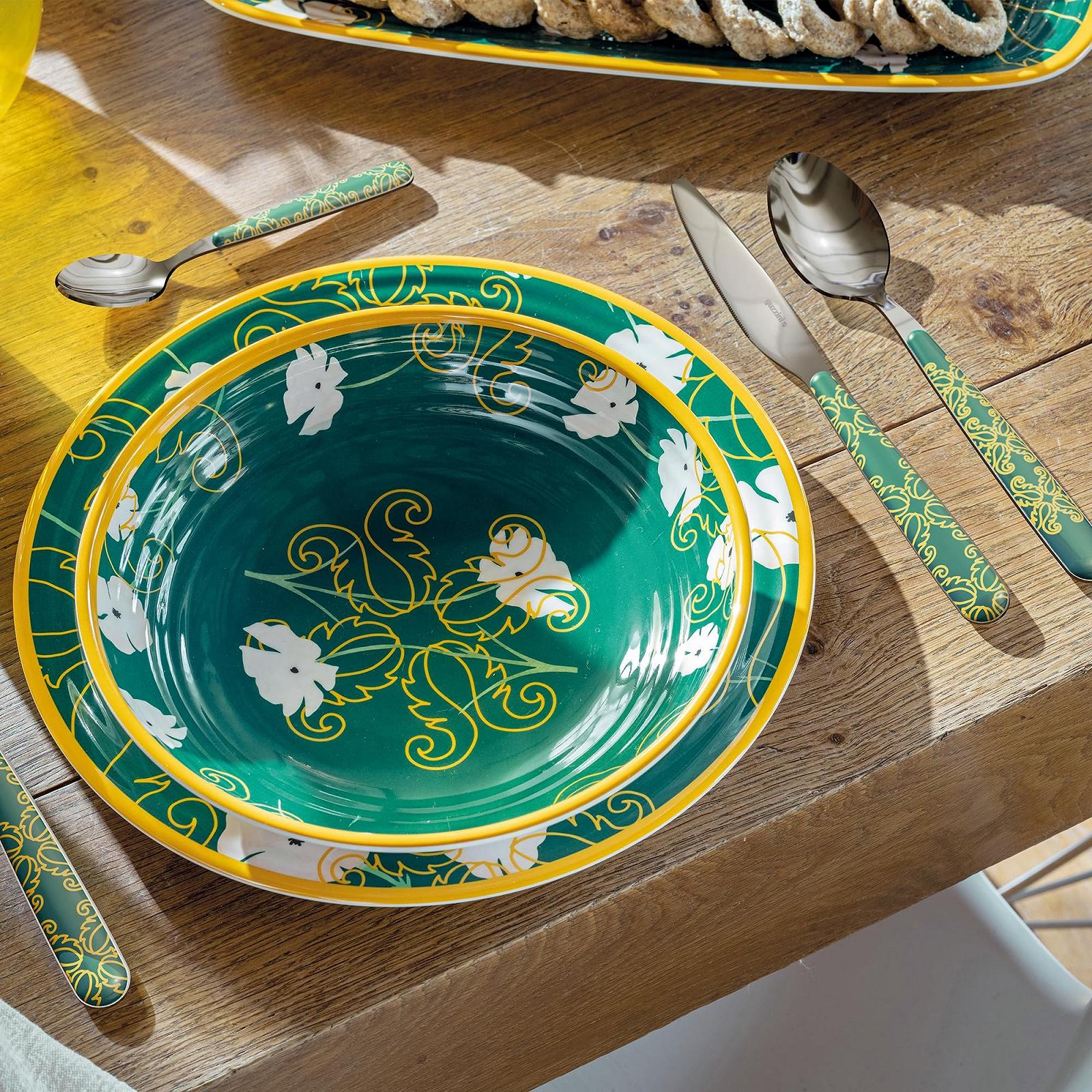 Набор столовых приборов Guzzini 28195069, нержавеющая сталь, изумрудный, фото №2 Набор столовых приборов Guzzini 28195069, нержавеющая сталь, изумрудный, фото №2