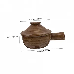 Набор керамических кастрюль TOYANDONA 2 шт термостойкие с крышкой для микроволновой печи synthetic.ua - Фото 1