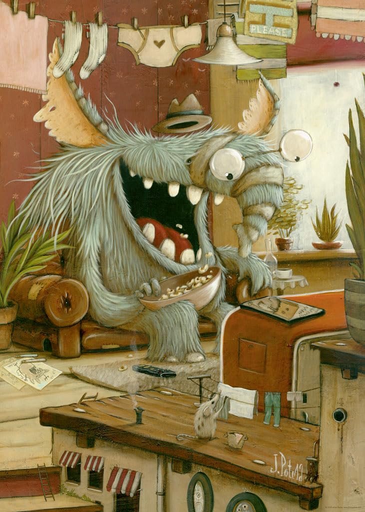 Пазл Art Lab Puzzles ZOZOVILLE Laundry Day 1000 деталей, фото №2