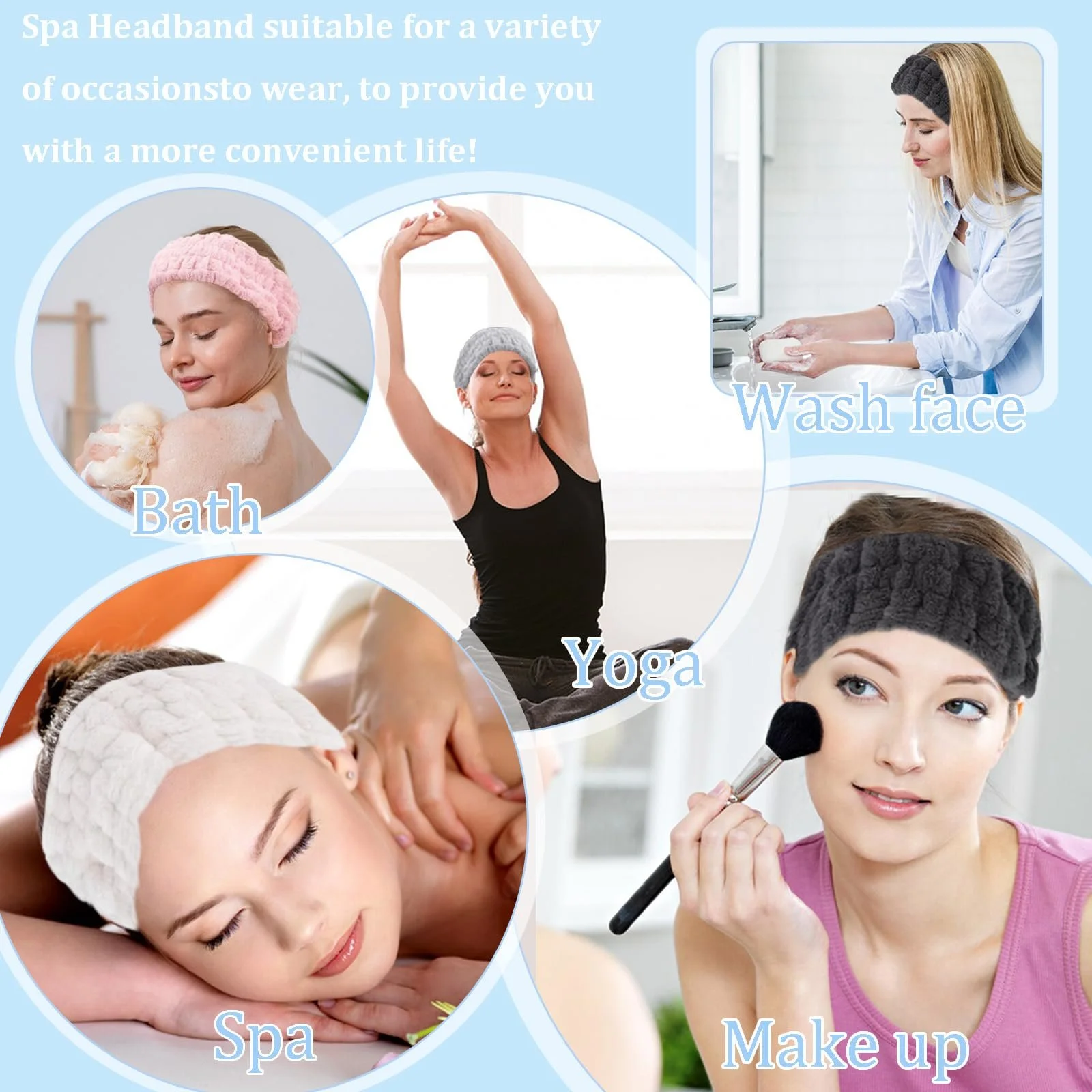 Пов'язка на голову для спа процедур KEYRI, фото №7