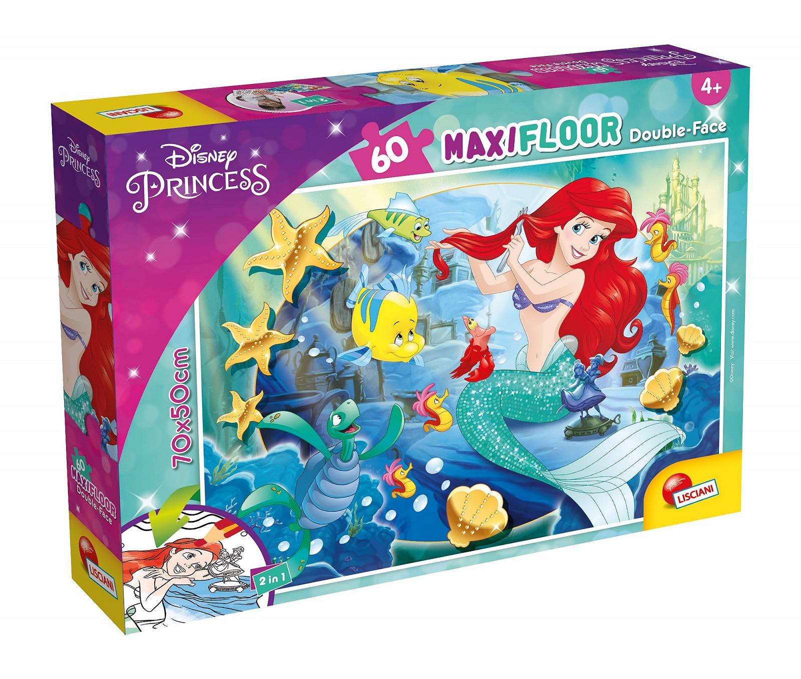 Maxi Puzzle Lisciani Disney The Little Mermaid 60 деталей 70 x 50 cm 4+ года, фото №1 Maxi Puzzle Lisciani Disney The Little Mermaid 60 деталей 70 x 50 cm 4+ года, фото №1