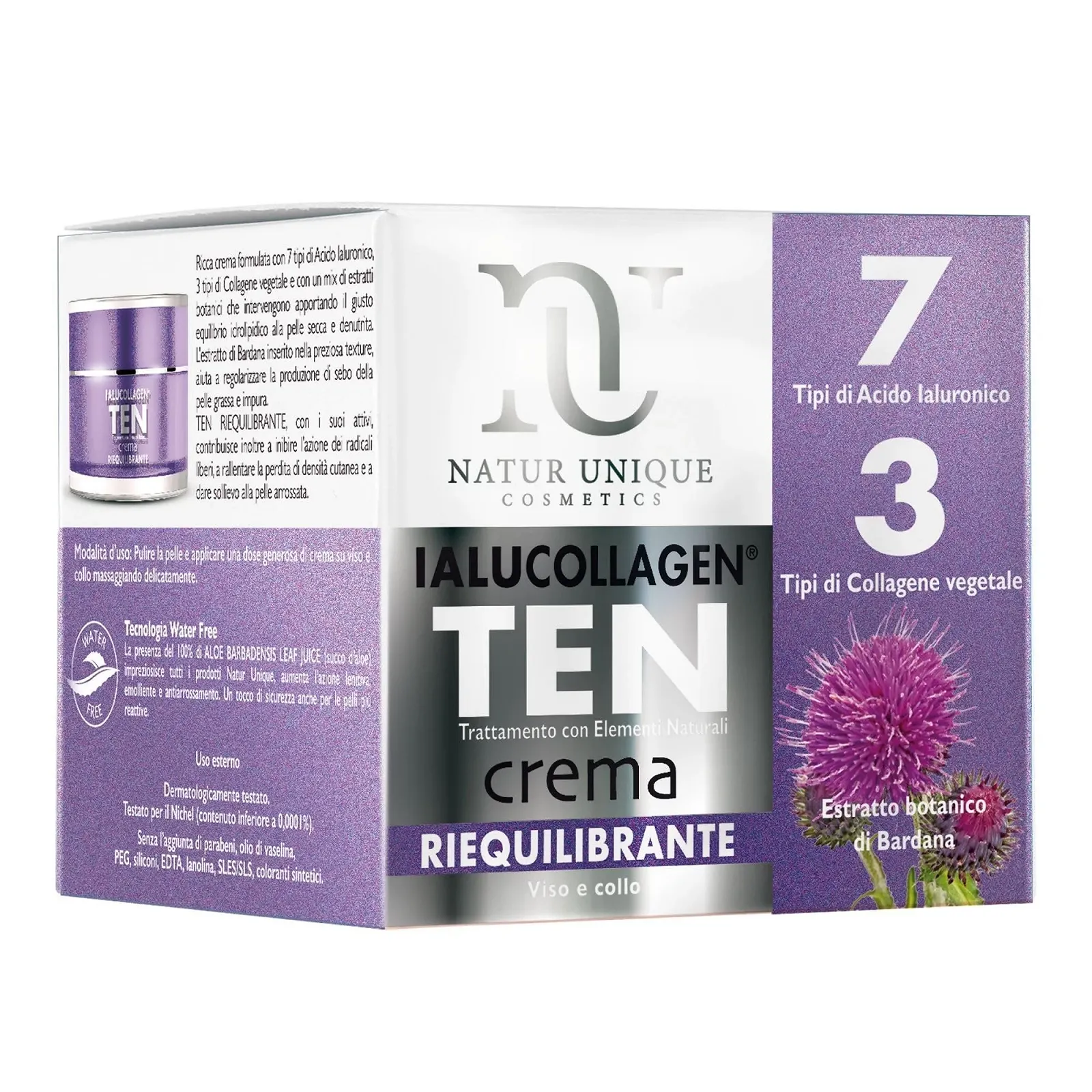 Денний балансувальний крем Natur Unique Ialucollagen TEN, фото №1 Денний балансувальний крем Natur Unique Ialucollagen TEN, фото №1