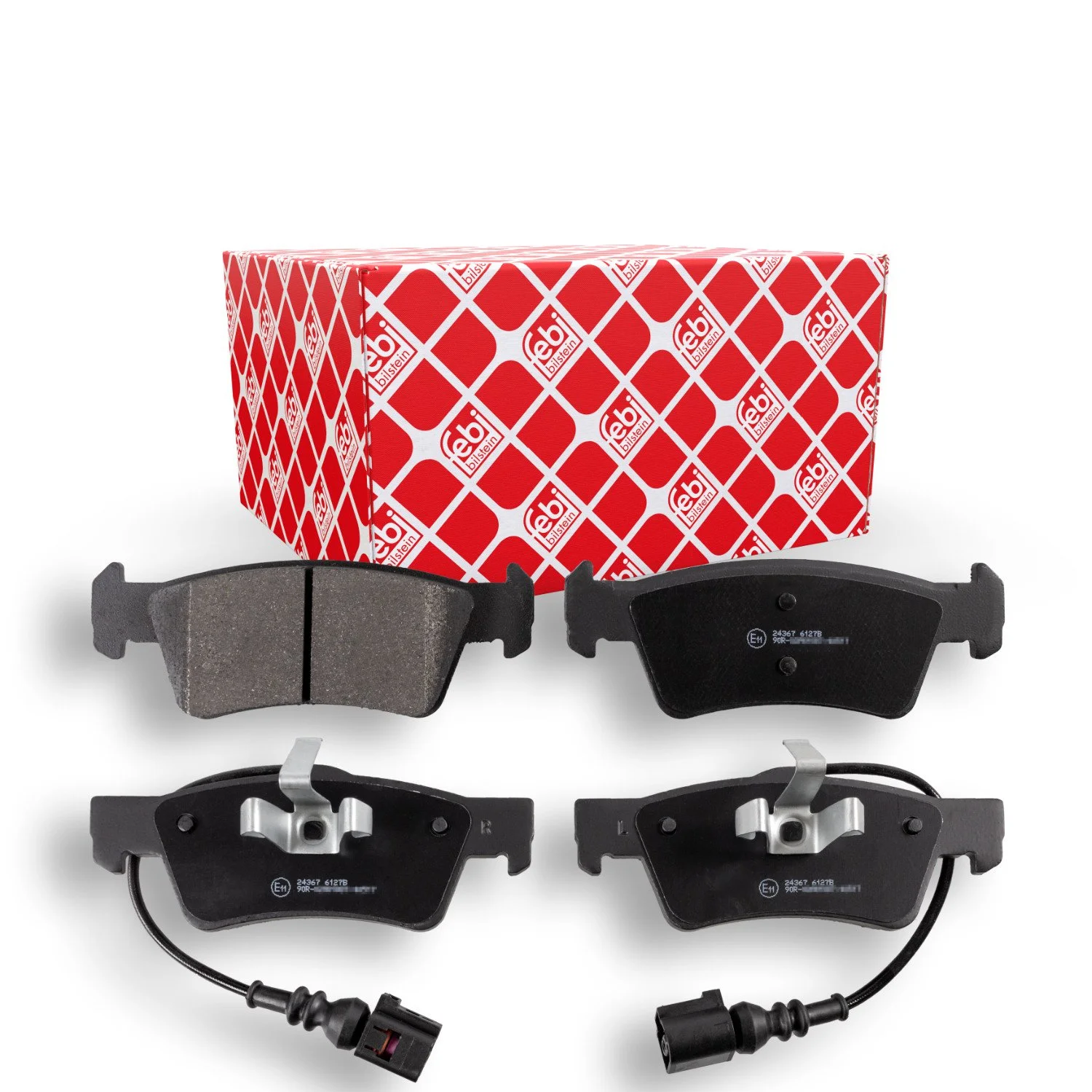 Комплект тормозных колодок, дисковый тормоз FEBI BILSTEIN 16669 задняя ось для VW, фото №1