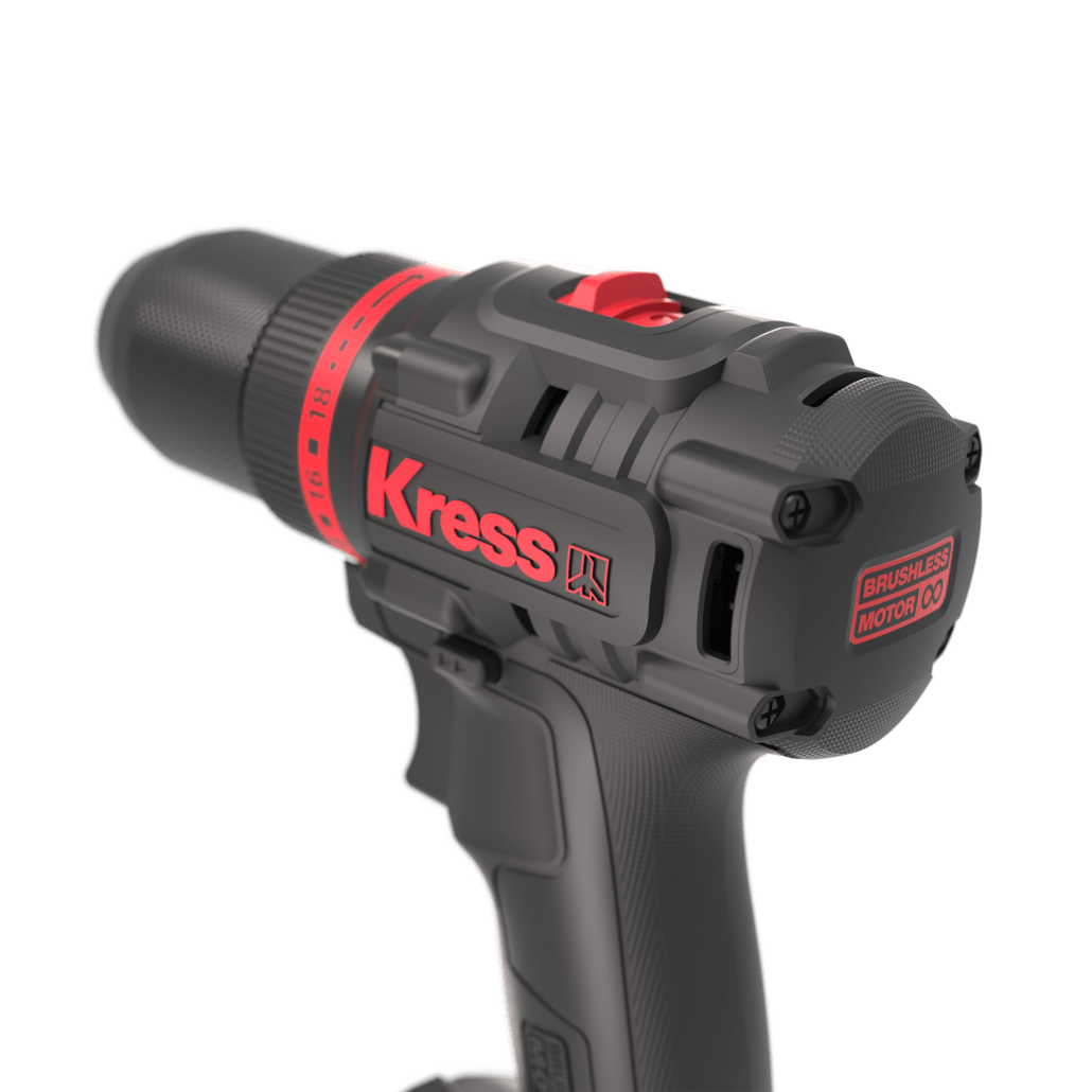Комплект Дриль-шуруповерт акумуляторний Kress KUA71 / 20В / 60 Нм / Безщітковий / 2 швидкості + перфоратор акумуляторний  Kress KUC50.91 / BL / 1.7Дж / Чорний, фото №4
