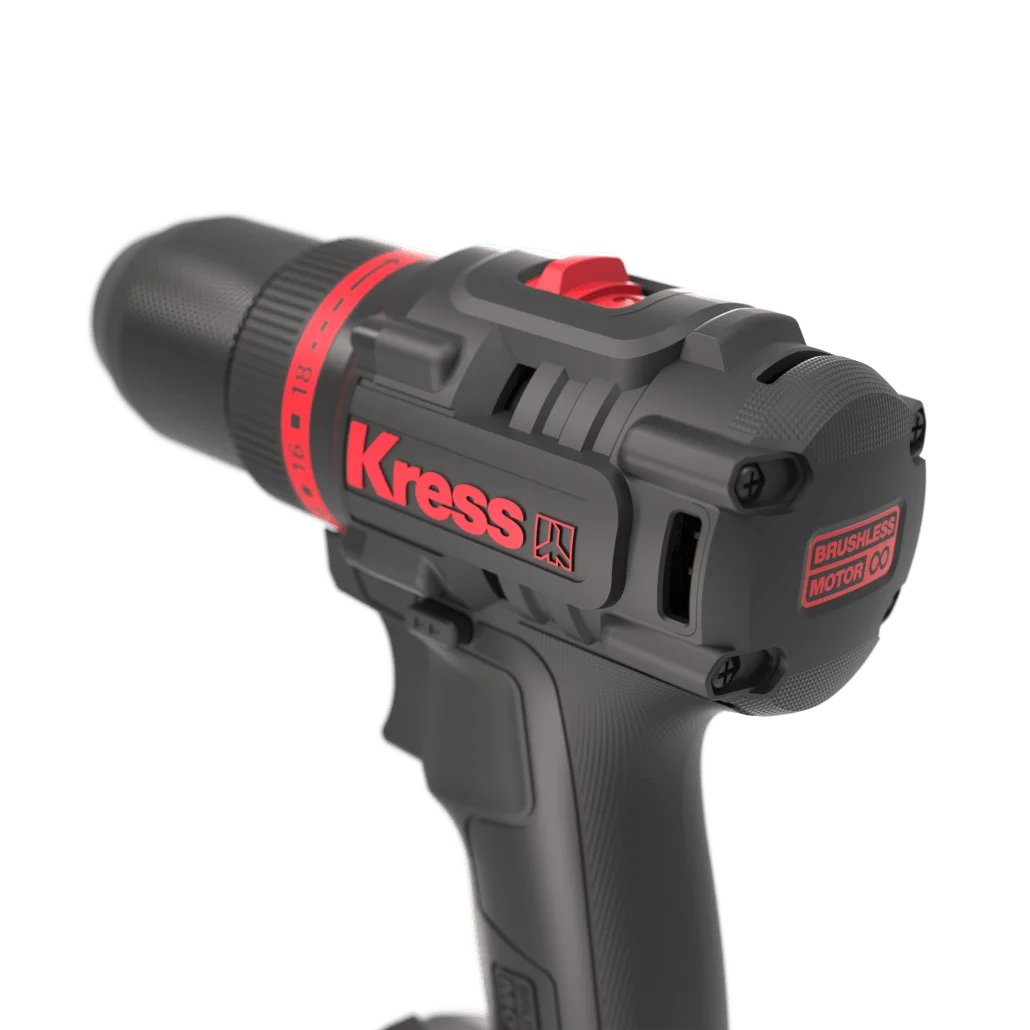 Дриль-шуруповерт акумуляторний Kress KUA71 / 20В / 60 Нм / Безщітковий / 2 швидкості / Кейс / Чорний, фото №5