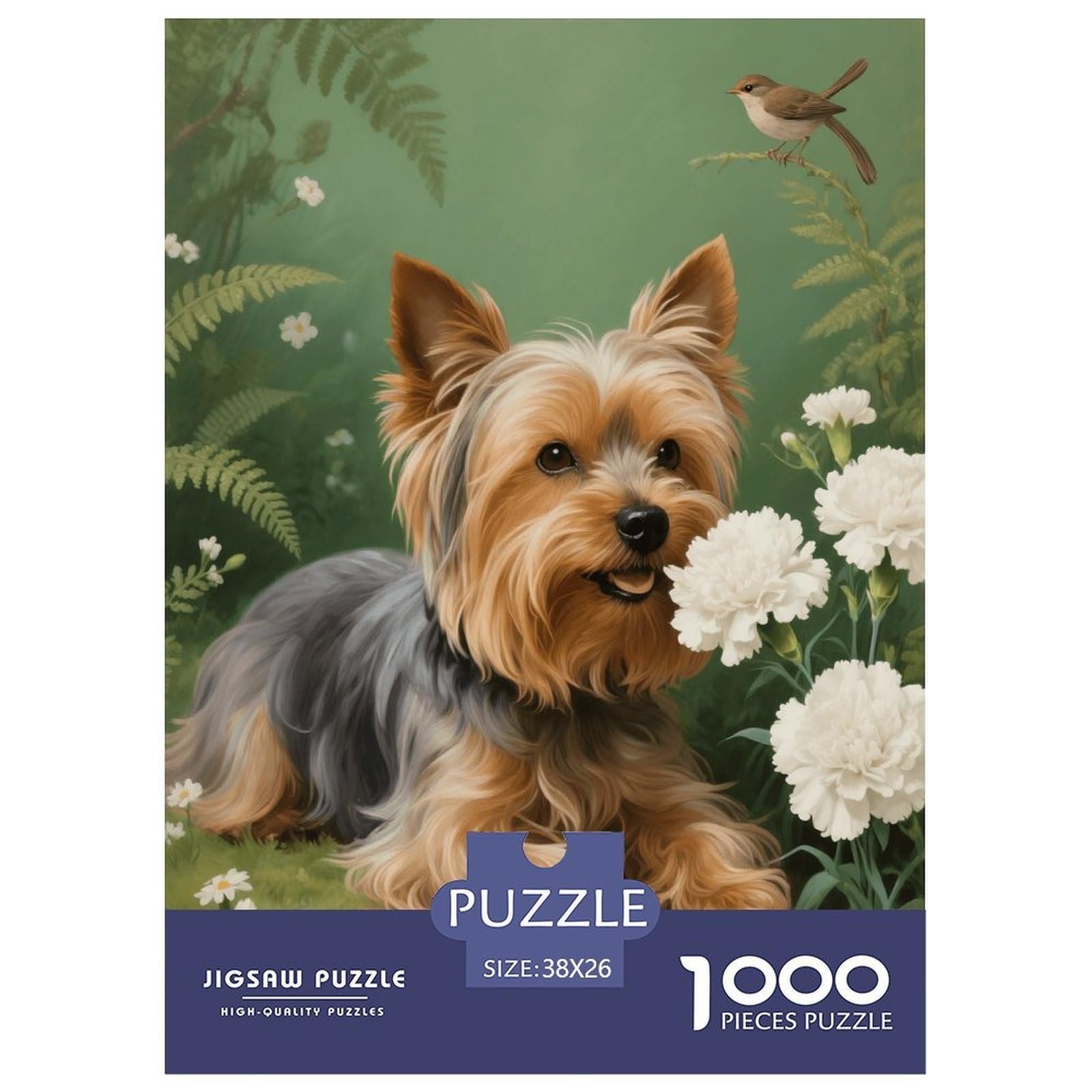Пазл Yorkshire Terrier Flower 1000 элементов 38 x 26 см, фото №1 Пазл Yorkshire Terrier Flower 1000 элементов 38 x 26 см, фото №1