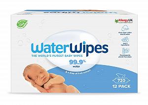 Детские салфетки WaterWipes Original, 720 штук (12 упаковок), на 99,9% на водной основе, без запаха, для чувствительной кожи - Фото 1