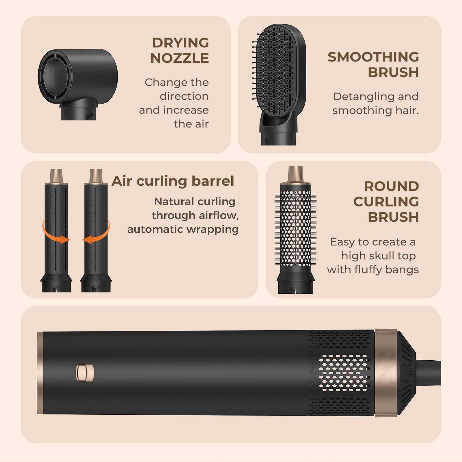 Стайлер для волосся 5 в 1 Airstyler 1000 Ват Automatic Curling Iron, фото №3 Стайлер для волосся 5 в 1 Airstyler 1000 Ват Automatic Curling Iron, фото №3