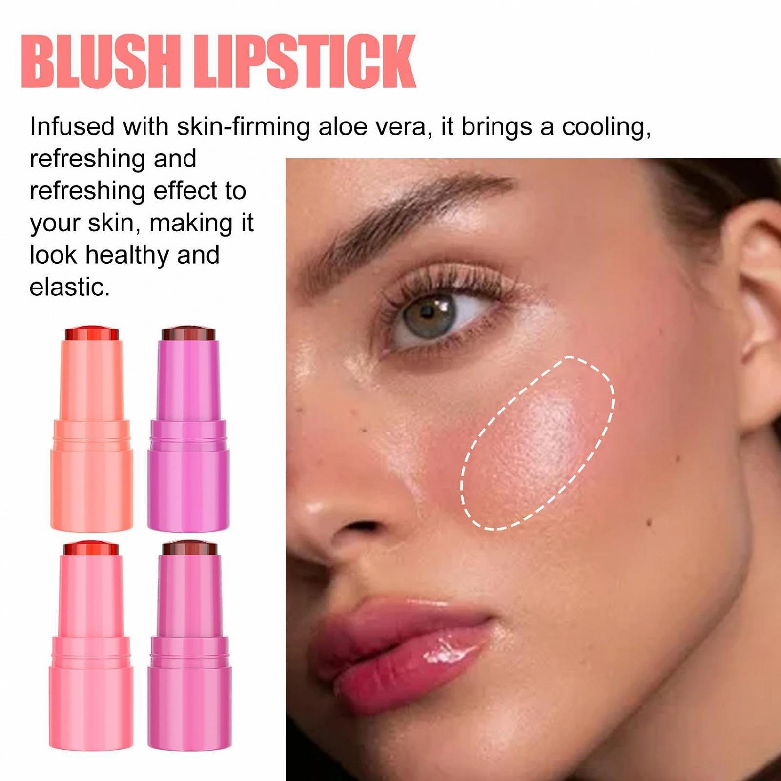 Рум'яна Milk Makeup Cooling Water Jelly Tint Lip + Cheek Blush Stain 0.18 oz Milk Бежевий, фото №3
