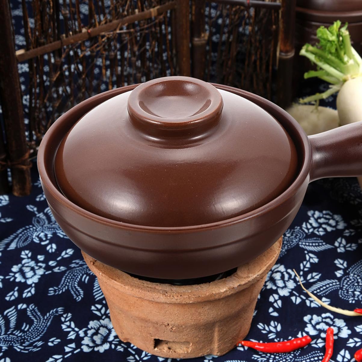 Ківш кокотниця керамічний літієва кераміка з кришкою маленький, фото №7 Ківш кокотниця керамічний літієва кераміка з кришкою маленький, фото №7