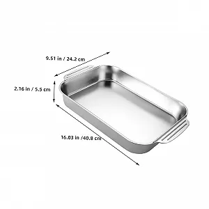 Противень для запекания VALICLUD Прямоугольный термостойкий эмалированный synthetic.ua - Фото 1