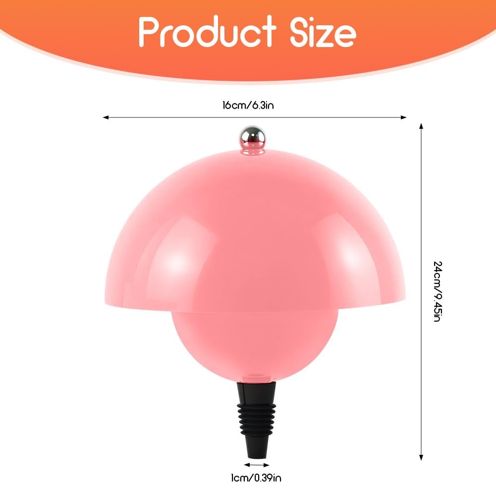 Лампа-насадка на пляшку CEWROM акумуляторна LED USB Рожева, фото №3