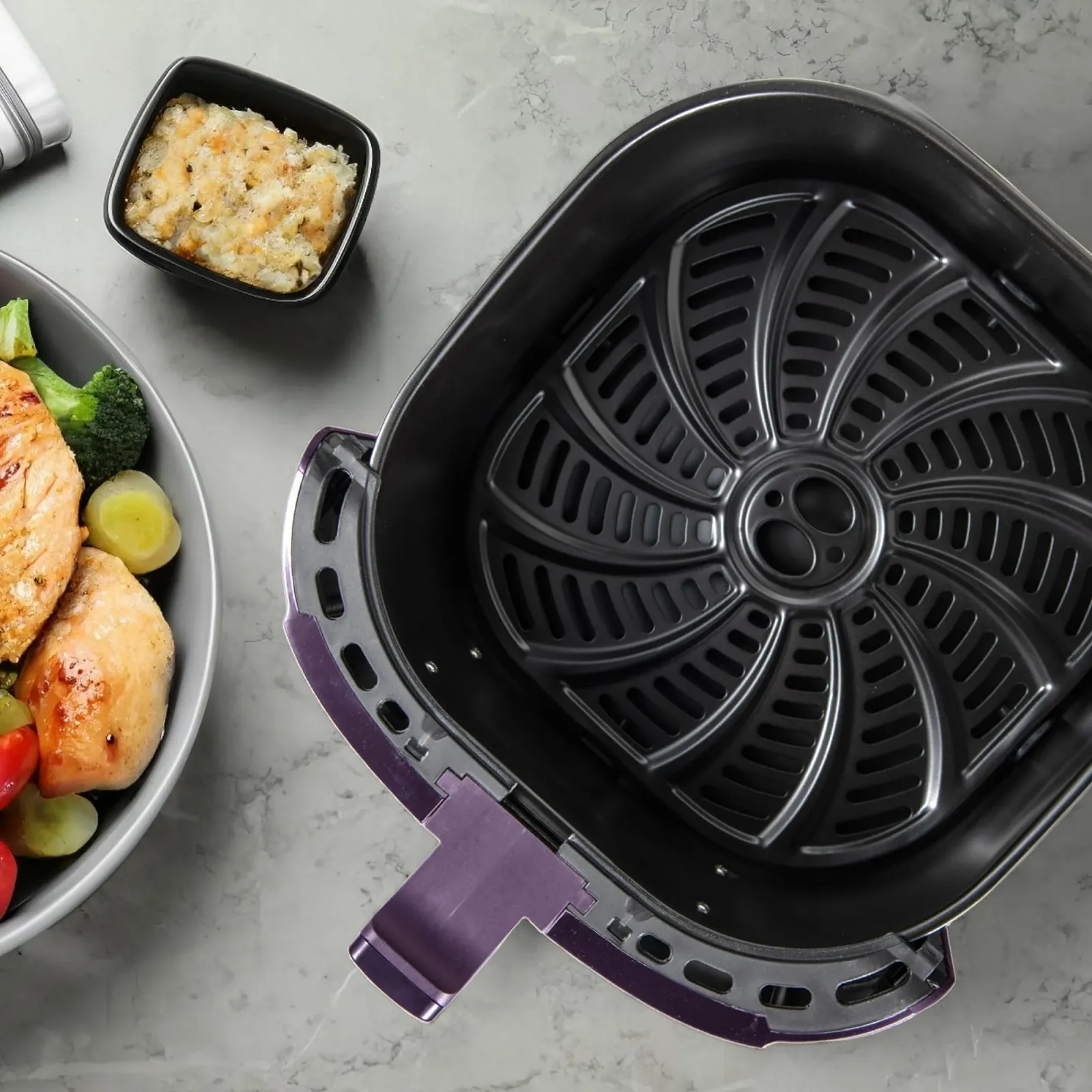 Мультипечь BERGNER Charcoal без PFAS 1800 Вт 6.9 л 8 программ Керамическое покрытие 80-200 °C Антрацит, фото №4 Мультипечь BERGNER Charcoal без PFAS 1800 Вт 6.9 л 8 программ Керамическое покрытие 80-200 °C Антрацит, фото №4