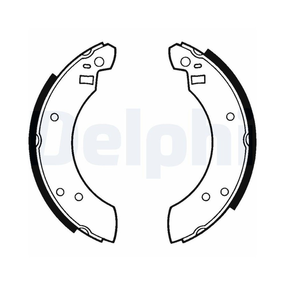 Комплект гальмівних колодок DELPHI LS1232 для FORD задня вісь, фото №1