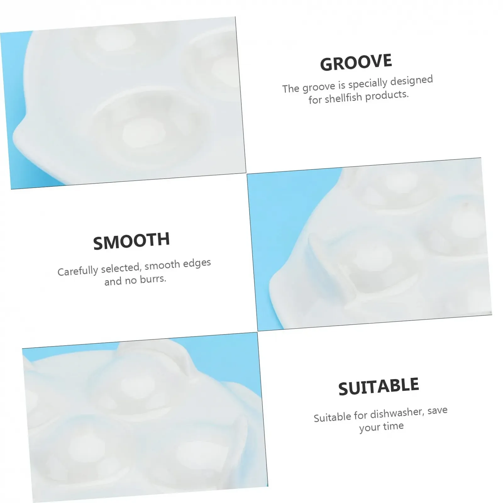 Форма для запікання равликів керамічна з кришкою Біла, фото №6