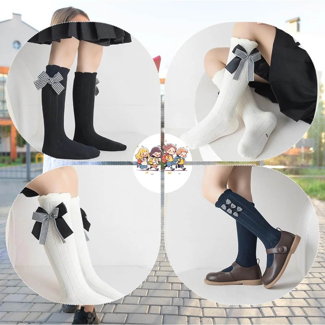 Гольфы 3 пары Cotton с бантами для девочек EU 36-39, фото №5