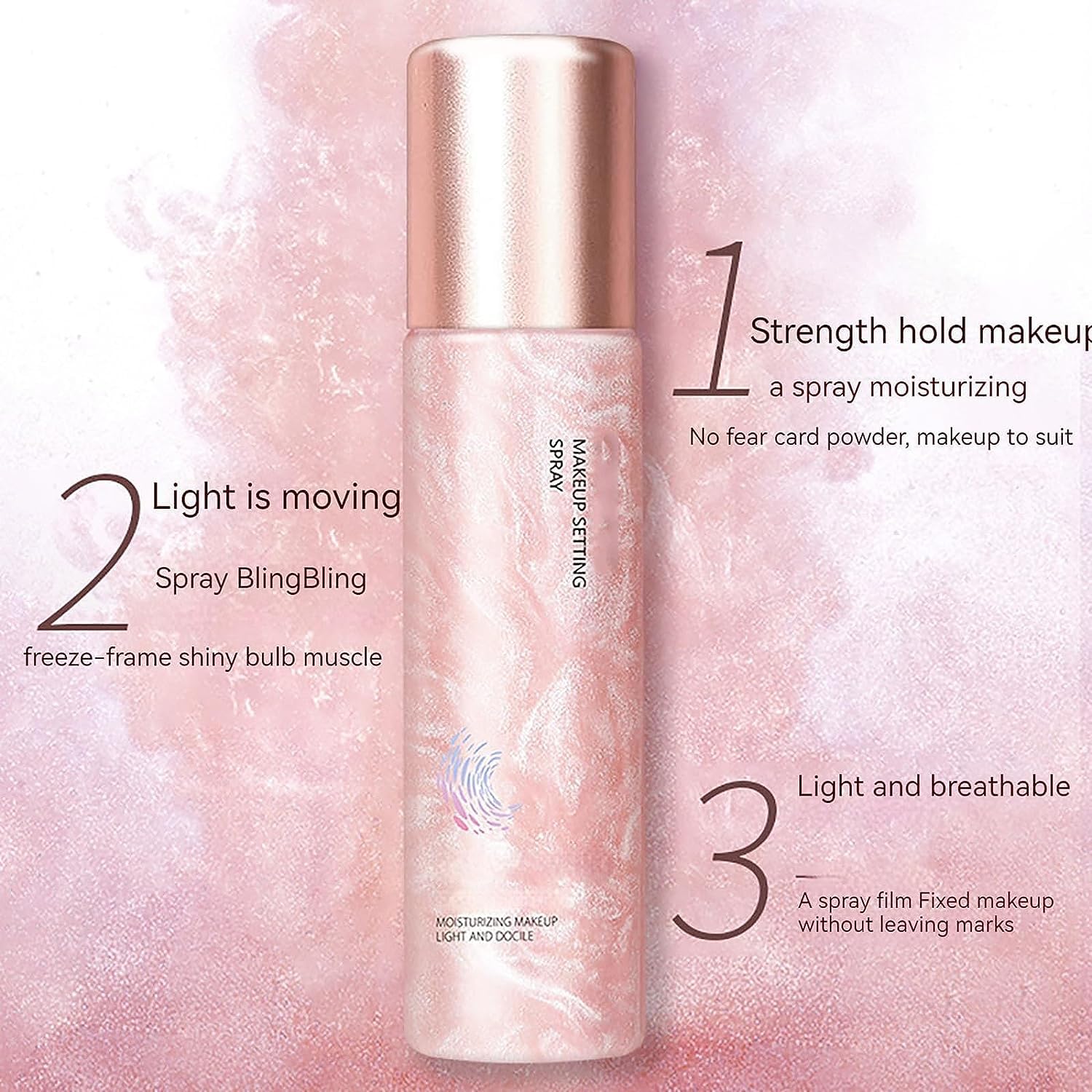 Спрей Glamstay Makeup Setting для обличчя Зволожуючий Освіжаючий контроль за жирністю Довготривалий 120 мл, фото №2