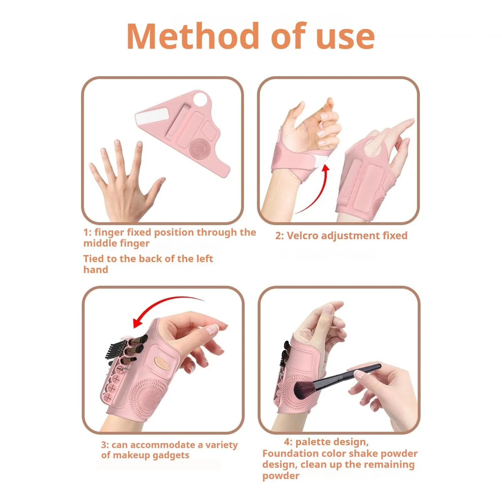 Інструмент для макіяжу Силіконовий Ремінець Регульований Багаторазовий, фото №7