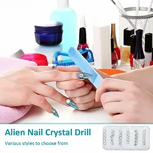 3D Металеві прикраси для нігтів, наклейки для манікюру, кристали, стрази аксесуари synthetic.ua - Фото 1