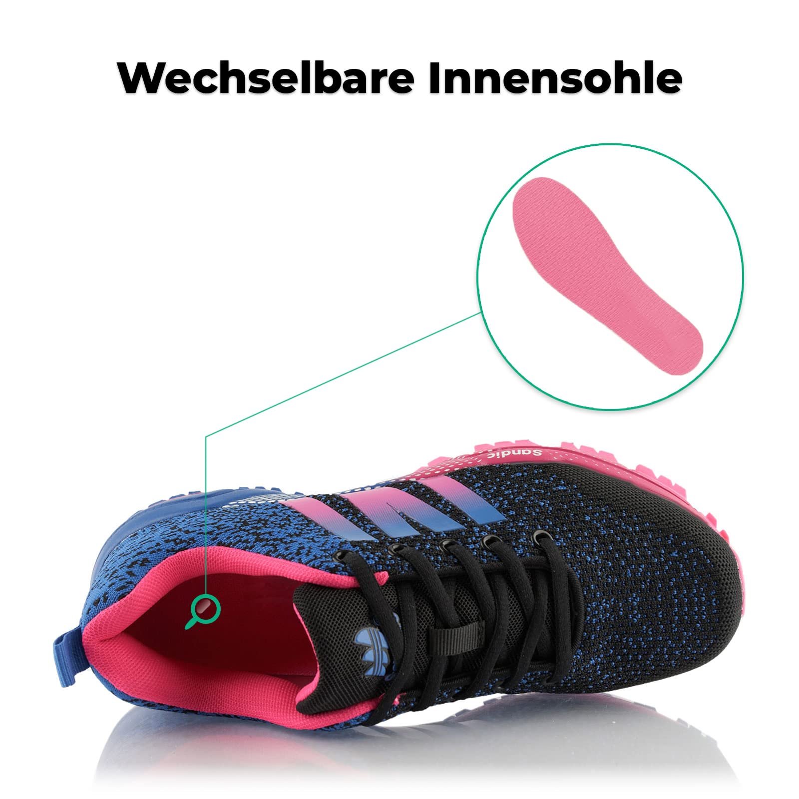 Кроссовки Fusskleidung® Унисекс Дышащие Легкие Спортивные, фото №5