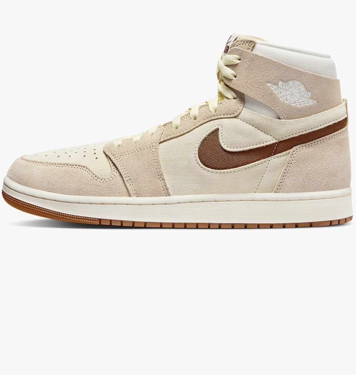 Кроссовки Nike Air Jordan 1 High Zoom Cmft 2 бежевые, размер 43, фото №1
