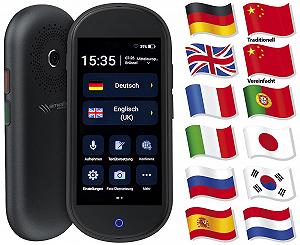 Мобільний Перекладач simvalley MOBILE Instant Translator: Голосовий , 106 мов, сенсорний екран, 4G, WiFi synthetic.ua - Фото 1