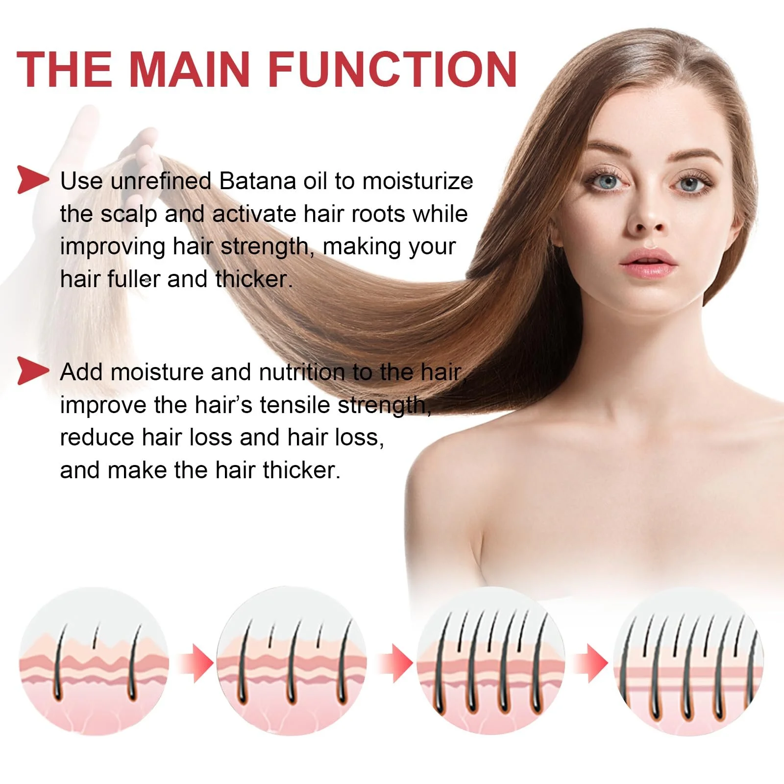 Органічна олія Батани для росту волосся 120 мл, фото №4