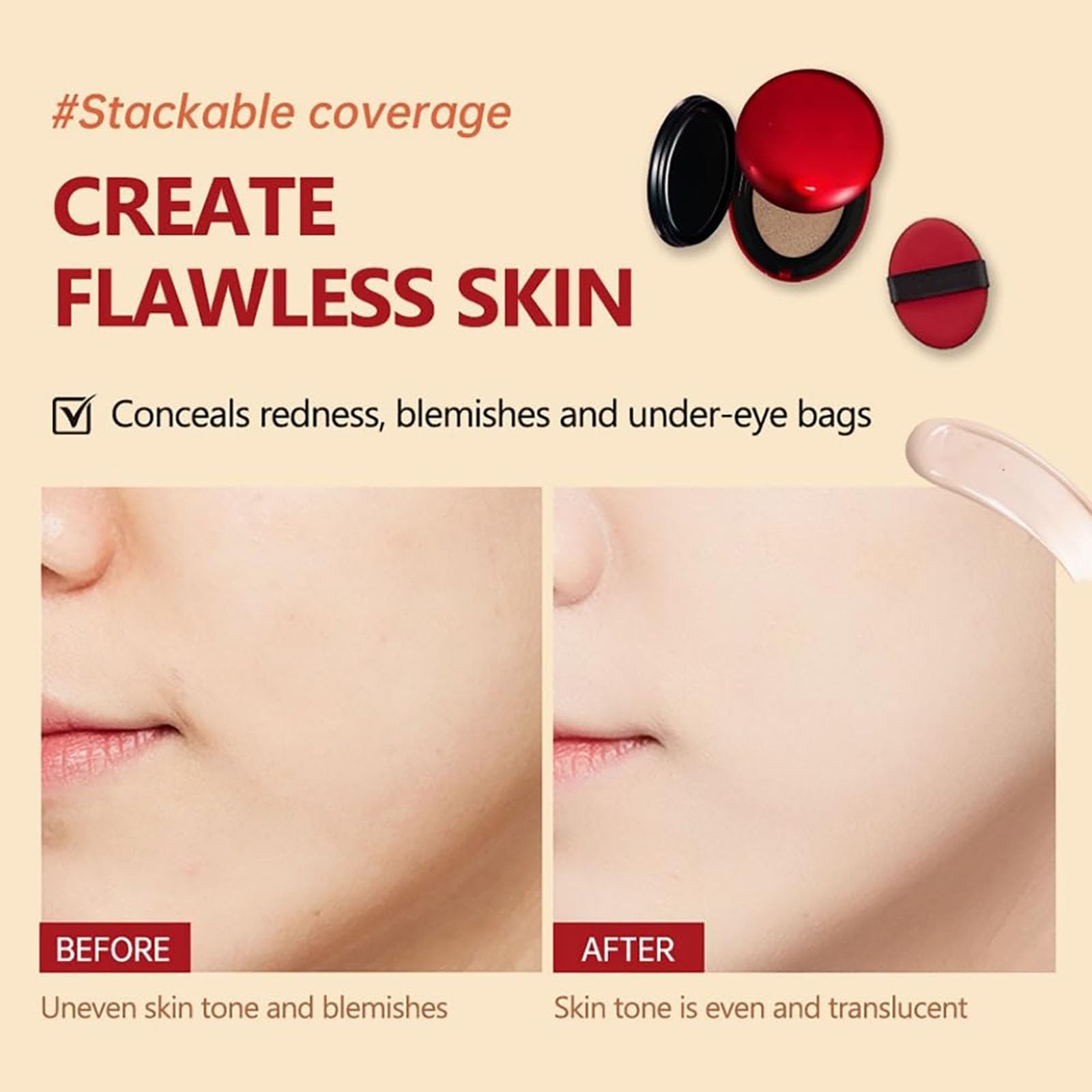 Тональний крем Cushion SPF40 Fit Long-lasting Lightweight Buildable Coverage Natural Finish (24W), фото №3 Тональний крем Cushion SPF40 Fit Long-lasting Lightweight Buildable Coverage Natural Finish (24W), фото №3