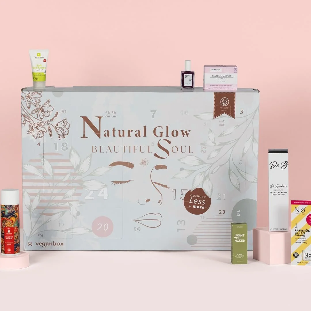 Адвент-календар Vegan Box Beauty 2025, 24 екологічні косметичні засоби та натуральна косметика, веганська, фото №1